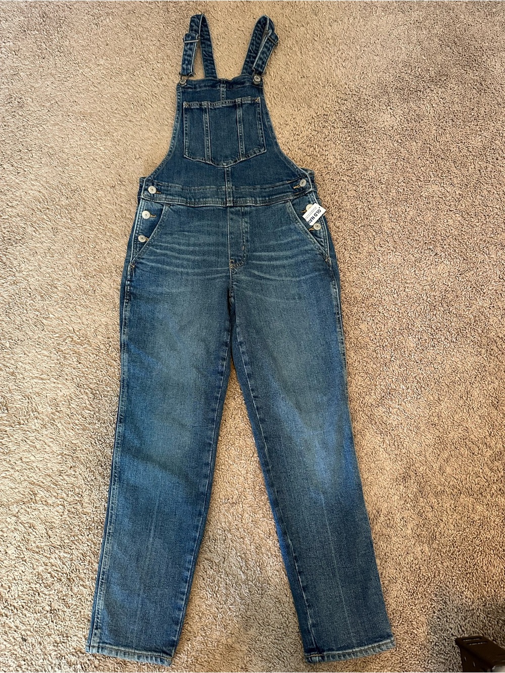 NWT Old Navy Denim Overalls - Size 2 Petite - Medium Wash